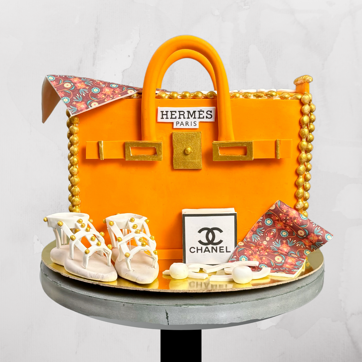 Hermes Luxury Handbag Cake
